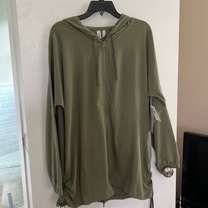 Zella army green light weight jacket.